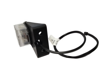 Aspock Flexipoint I White Front Marker Light with Bracket + 0.5m Cable